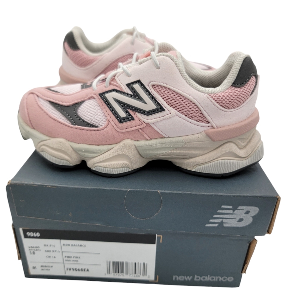 New Balance 9060 Wide NB Pink Granite Kids Preschool Casual Shoes